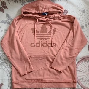 Adidas Trefoil Hoodie in Raw Pink